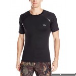 RVCA Men's Compression Short Sleeve Shirt Black B01FV7MXH4